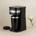 Filtre Kahve Makinesi 700W 400ml Portatif Çelik Bardak - 1