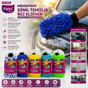 Mikrofiber Şönil Oto Yıkama Eldiveni - 3