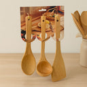 Bambu Ahşap Mutfak Servis Seti 3 Parça (27/27/32 cm) - 1