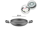 Granit Tava 22 cm Çift Saplı Gri Kırçıllı - 2