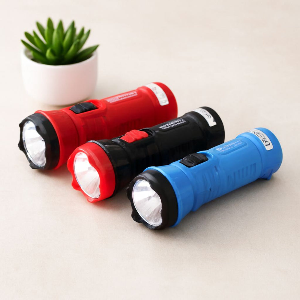 Şarjlı Tek LED El Feneri 0.5W Uzun Menzil