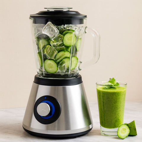 Doğrayıcı Blender Turbo - Cam Hazneli, Paslanmaz Çelik 6 Bıçak, 400W