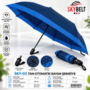 Tam Otomatik Bayan Şemsiye 8 Telli Renkli Desenli - 2