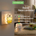 Kurbağa Gece Lambası 3 LED 0.5W - 1