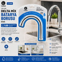Kısa Evye-Lavabo Batarya Borusu (Krom, Süzgeçli Uç) - 2