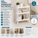 3 Katlı Tekerlekli Sepet Organizer Raf - 3