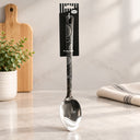 Çelik Servis Kaşık 36 cm Desenli - 1