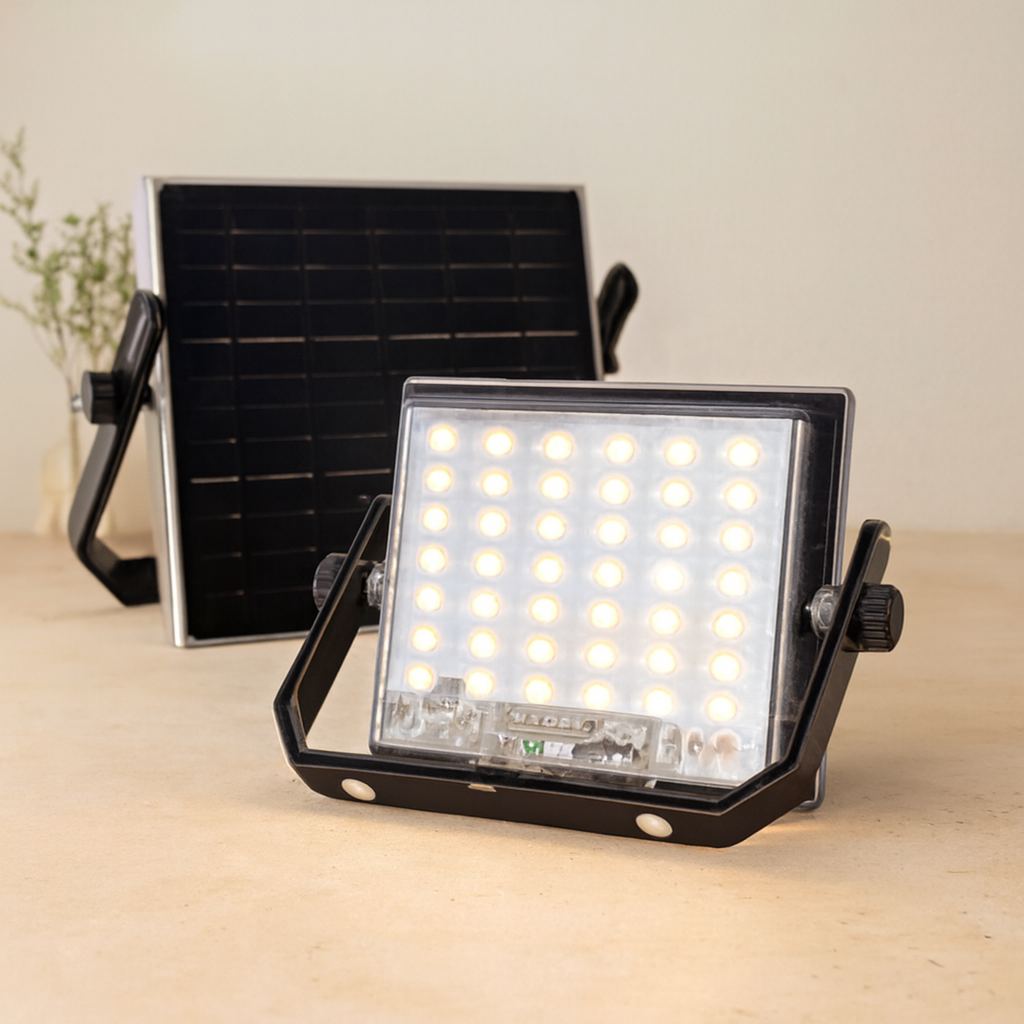 100W Güneş Enerjili LED Işık (Solar) - Dış Mekan & Kamp