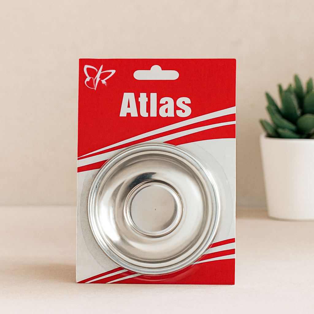 6'lı Metal Çay Tabağı Seti