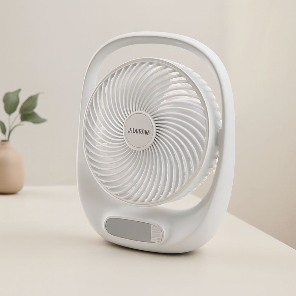 USB Masaüstü Fan 20 cm 3 Kademe Işıklı