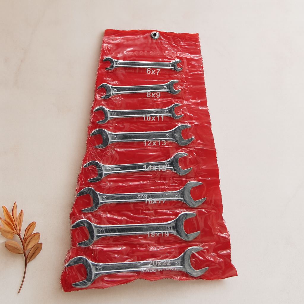 Açık Uçlu Anahtar Takımı 6-22 mm (8 Parça)