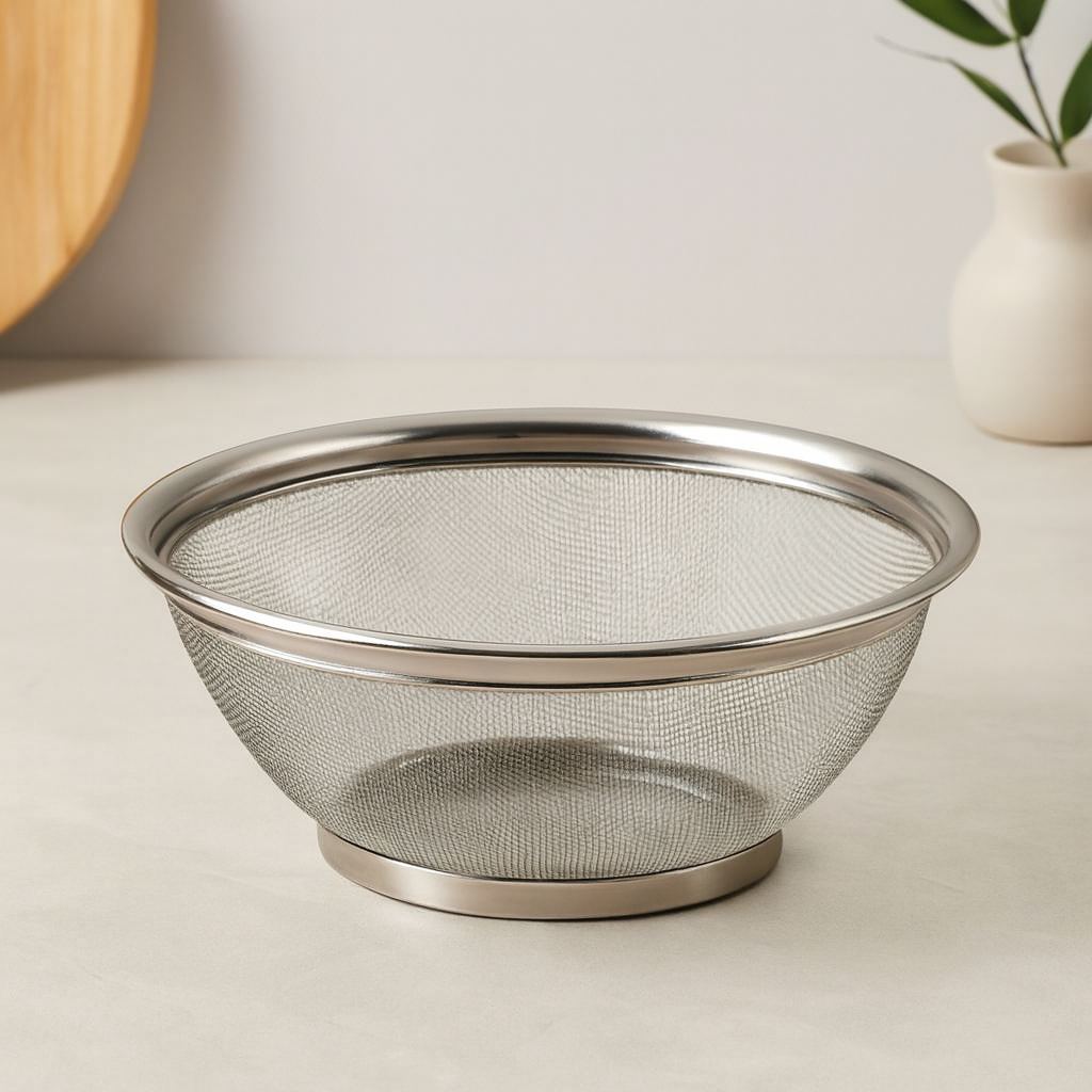 28 cm Metal Tel Sepet Süzgeç (Kulpsuz)