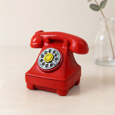 Vintage Ankesörlü Telefon Biblo Reçine 12x7.5 cm