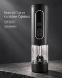 Mutfak Ve Sofra Kullanımına Uygun Çift Hazneli Elektrikli Tuz Karabiber Öğütücü - 1