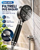 6 Modlu Filtreli Duş Başlığı Büyük Panel Su Tasarruflu Çok Fonksiyonlu Duş Başlığı - 1