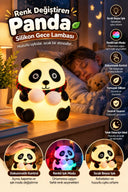 Dokunmatik Kontrollü Renk Değiştiren Panda Gece Lambası Çocuk Odası Ve Yatak Odası - 3