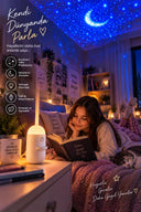 Çocuk Odası İçin Yıldızlı Gökyüzü Projeksiyon Gece Lambası - 1