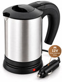 Araçta Sıcak Su Hazırlamak İçin 12v Çakmak Girişli Paslanmaz Çelik Su Isıtıcı Kettle - 2