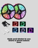 Müziğe Duyarlı Renkli Smart Şerit Led Işık Usb Bağlantılı Ambiyans Aydınlatma - 4