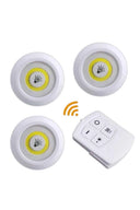 Led Lamba 3'lü Uzaktan Kumandalı Yapışkanlı - 1