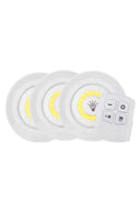 Led Lamba 3'lü Uzaktan Kumandalı Yapışkanlı - 2