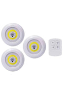 Led Lamba 3'lü Uzaktan Kumandalı Yapışkanlı - 4