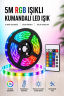 5m Rgb Işıklı Her Ortama Uygun Led Işık - 1