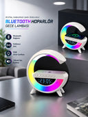 Bluetooth Hoparlör 15w Kablosuz Hızlı Şarj Led Gece Lambası - 1