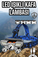 Balıkçı Kafa Lambası Led Işık 4 Farklı Mod Esnek Ve Ayarlanabilir - 1
