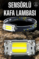 Kafa Lambası Kamp Feneri Balıkçı Feneri Başlıklı Suya Dayanıklı - 1