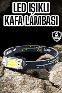 Kamp Feneri Balıkçı Feneri Başlıklı Suya Dayanıklı Kafa Lambası - 1