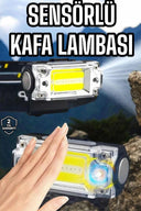 Şarjlı Kafa Feneri Suya Dayanıklı Ayarlanabilir Kamp Feneri - 1