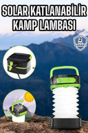 Güneş Enerjili Led Lamba Kamp Lambası Katlanabilir Lamba Usb Şarjlı - 1