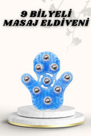 9 Bilyeli Masaj Eldiveni Giyilebilir Plastik Vücut Sıkılaştırıcı - 1