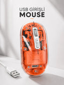 Sessiz Kablosuz Usb Girişli Mouse Fare Yüksek Performanslı - 1