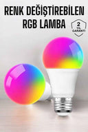 Renk Değiştirebilen Rgb Işıklı Led Ampul A+enerji 10 Watt Led Işık - 1