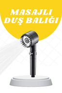 Yeni Nesil Masaj Etkili Duş Başlığı Su Basınçlı Tazyikli Özel - 1