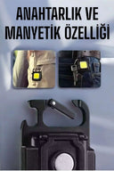 Anahtarlık Çok Amaçlı Mıknatıslı Taşınabilir Işık Led Şarjlı - 2