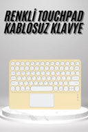 Touchpad Uyumlu Bluetooth Klavye Slim Kablosuz Wifi Q Klavye - 1