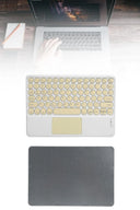 Touchpad Tüm Cihazlara Uyumlu Bluetooth Klavye Touchpad Slim Kablosuz Wifi Q Klavye - 3