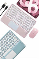 Profesyonel Wifi Q Klavye Bluetooth Klavye Touchpad 10.8 Inç Yeni Nesil - 3