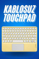 Bluetooth Touchpad Klavye Ultra İnce Taşınabilir Q Klavye Yeni Nesil - 2