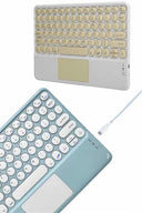 Bluetooth Touchpad Klavye Ultra İnce Taşınabilir Q Klavye Yeni Nesil - 3