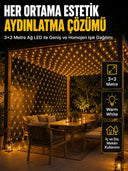 3x3 Metre Ağ Led İle Bahçenize Sıcak Ve Şık Aydınlatma - 1