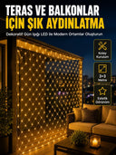 İç Ve Dış Mekân Kullanımına Uygun 3x3 Metre Led Işık Ağı - 1