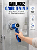 Mutfak, Banyo Ve Fayanslar İçin Çok Amaçlı Elektrikli Temizlik Fırçası - 1