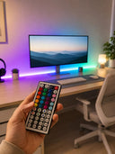 Rgb Şerit Led 5 Metre 5050 Smd Kumandalı Çok Renkli Ev Oda Tv Arkası Dekoratif Aydınlatma - 2