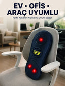Isıtmalı Bel Masaj Minderi Ev Ofis Araç Uyumlu Titreşimli Destek - 1