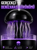 Rgb Işıklı Denizanası Hava Nemlendirici Ultrasonik Buhar Makinesi 2h 4h 8h Zamanlayıcılı - 1