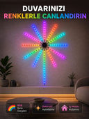 Rgb Led Duvar Aydınlatması Telefon Kontrollü Dekoratif Ortam Işığı - 1